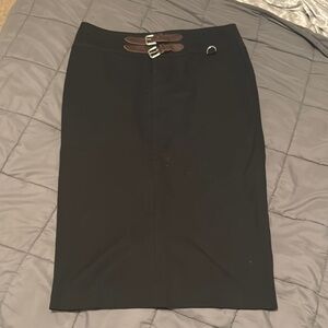 Ralph Lauren Black Midi Pencil Skirt